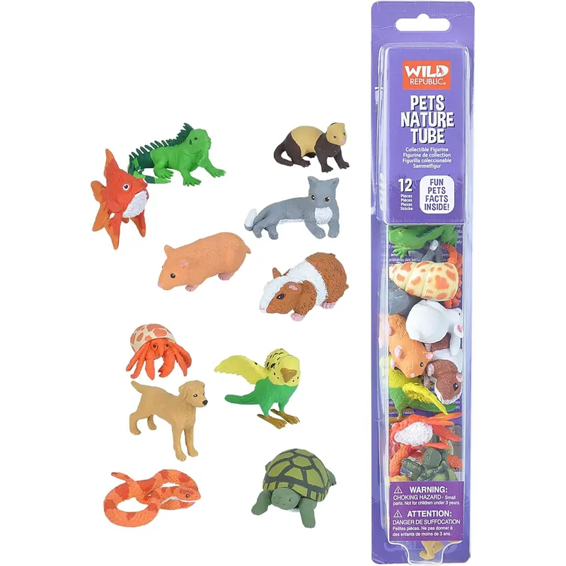 Tube d’Animaux Domestiques | Figurines Réalistes Wild Republic