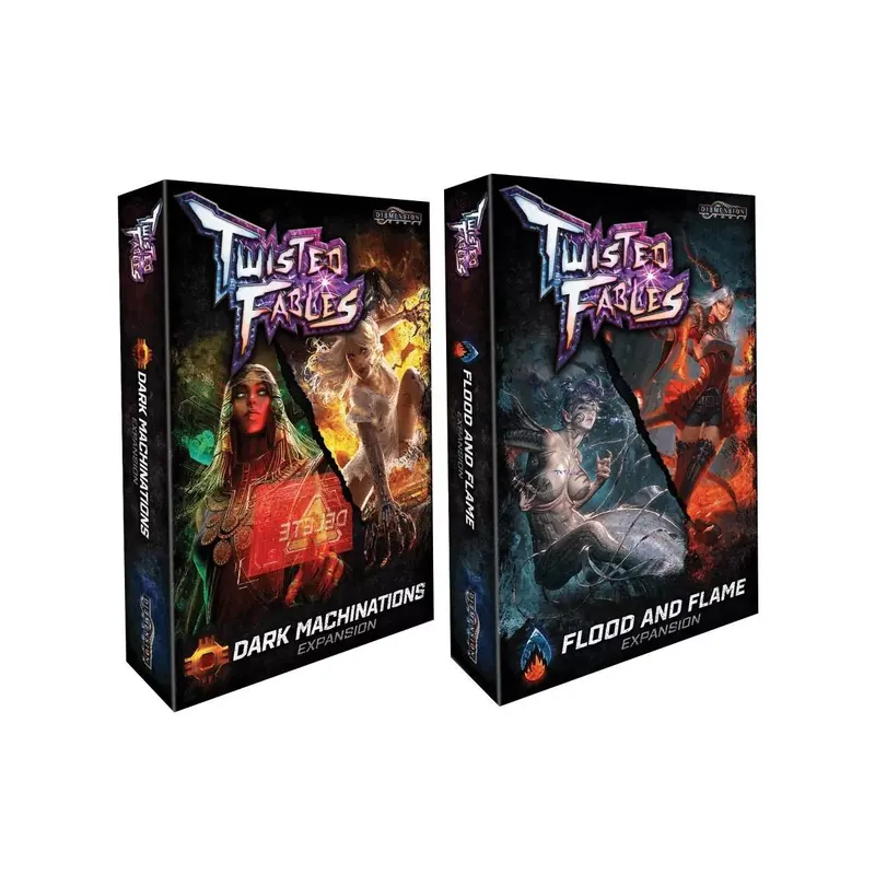 Twisted Fables : Pack Flood and Flames + Dark Machinations + Figurines - Extension