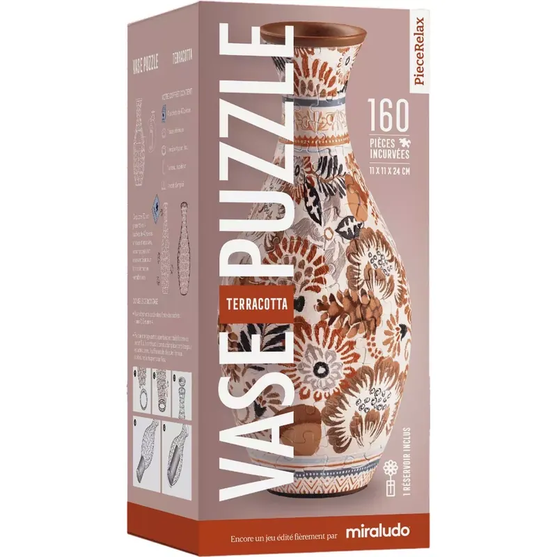Vase Puzzle : Jardin Terracotta - 160 Pièces