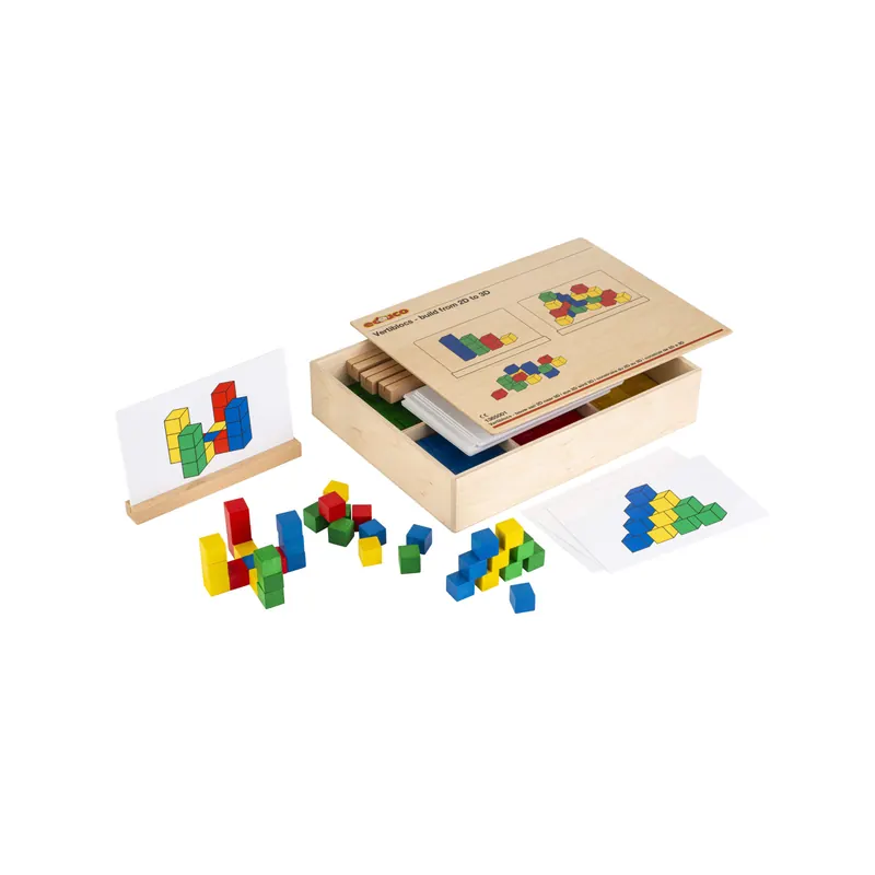 Verti-blocs - construire du 2D au 3D - Educo 1365001