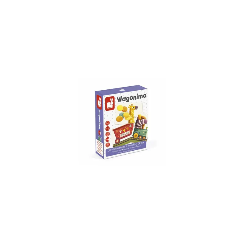 Wagonimo - Jeu d'association et de mémoire - Janod (cartes + dé)